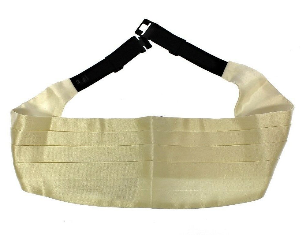 Exclusive White Silk Evening Cummerbund