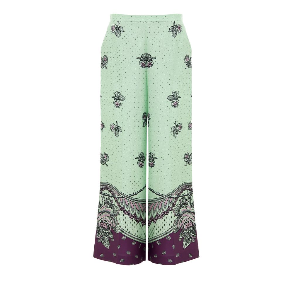 Green Silk Pant
