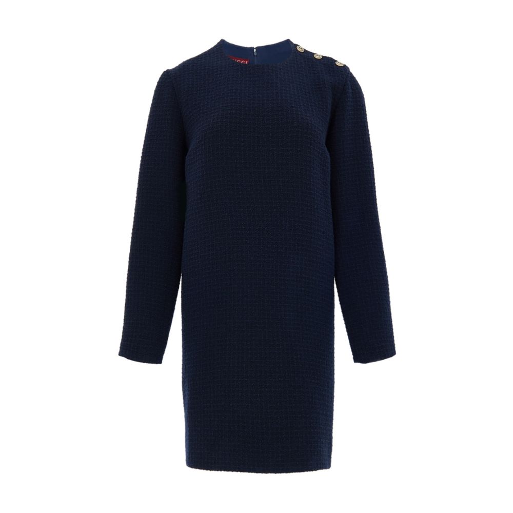 Navy Blue Wool Short