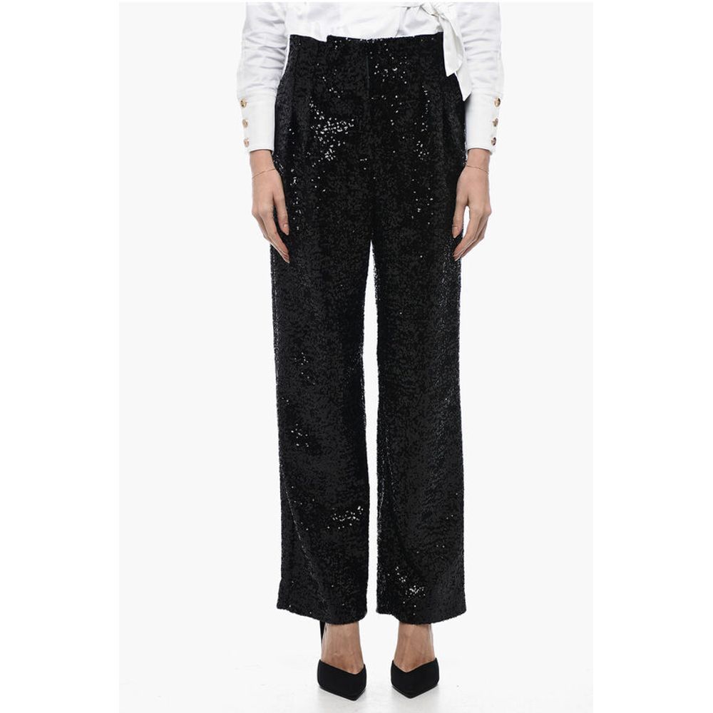Sequined CLYDE Pants with Wide Leg