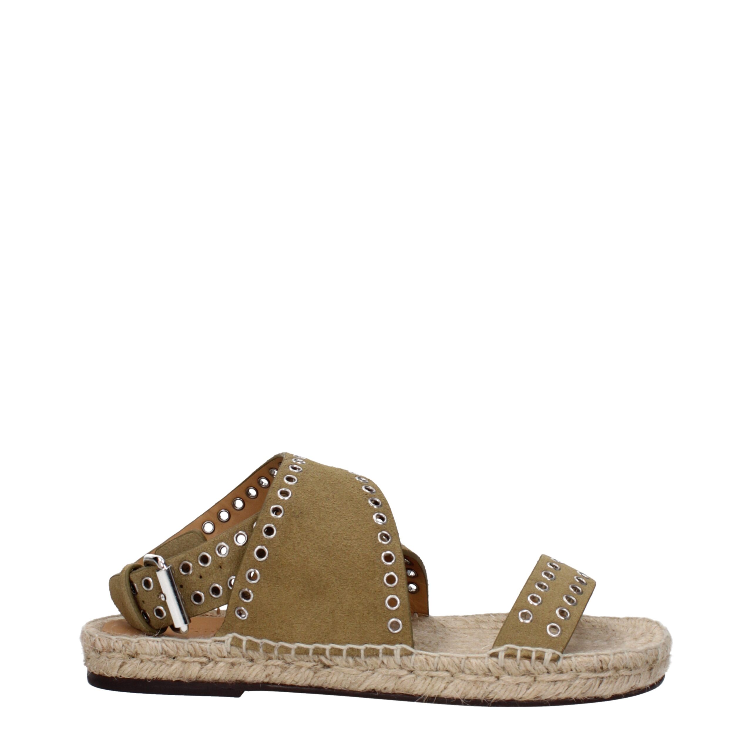 Green Leather Sandal