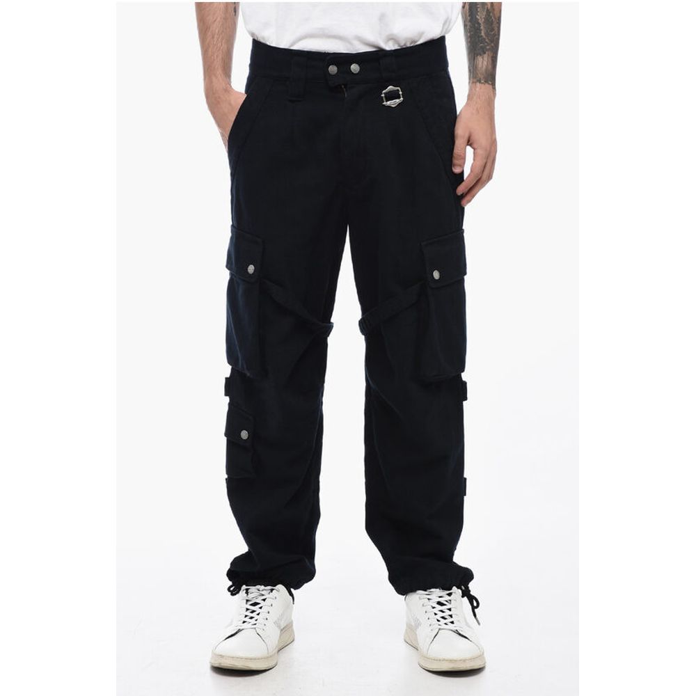 Cargo EUSEBIO Pants with Drawstringed Ankles