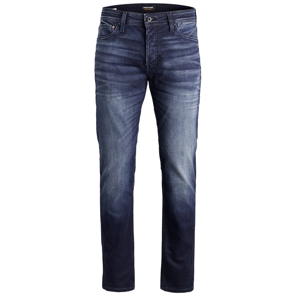 Blue Cotton Relaxed Fit Jean