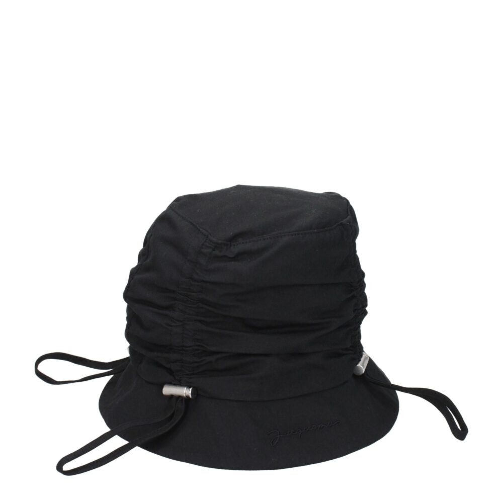 Black Cotton Bucket Hats
