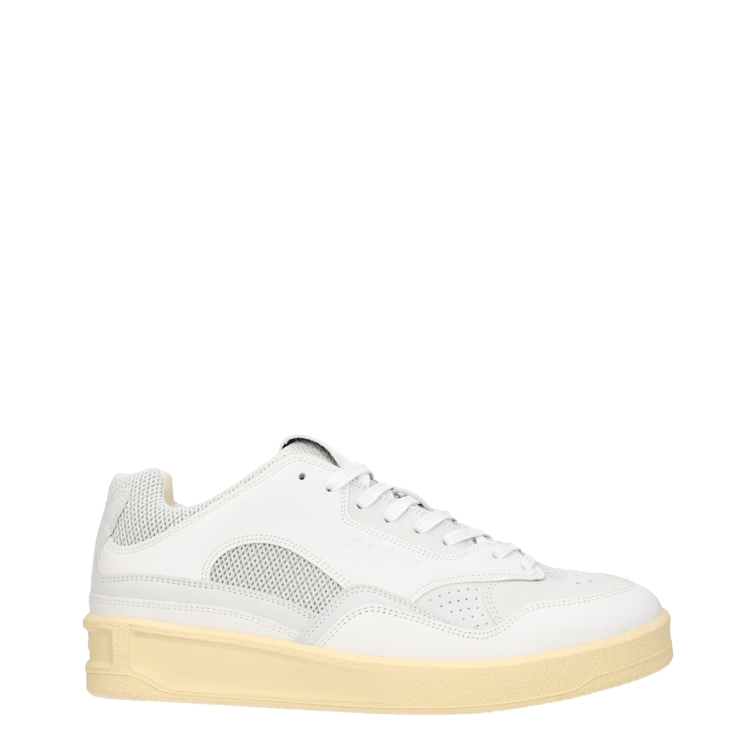 White Leather Low Tops