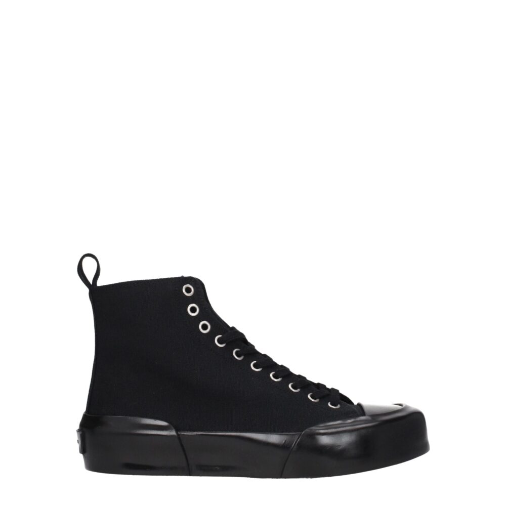 Black Fabric High Tops