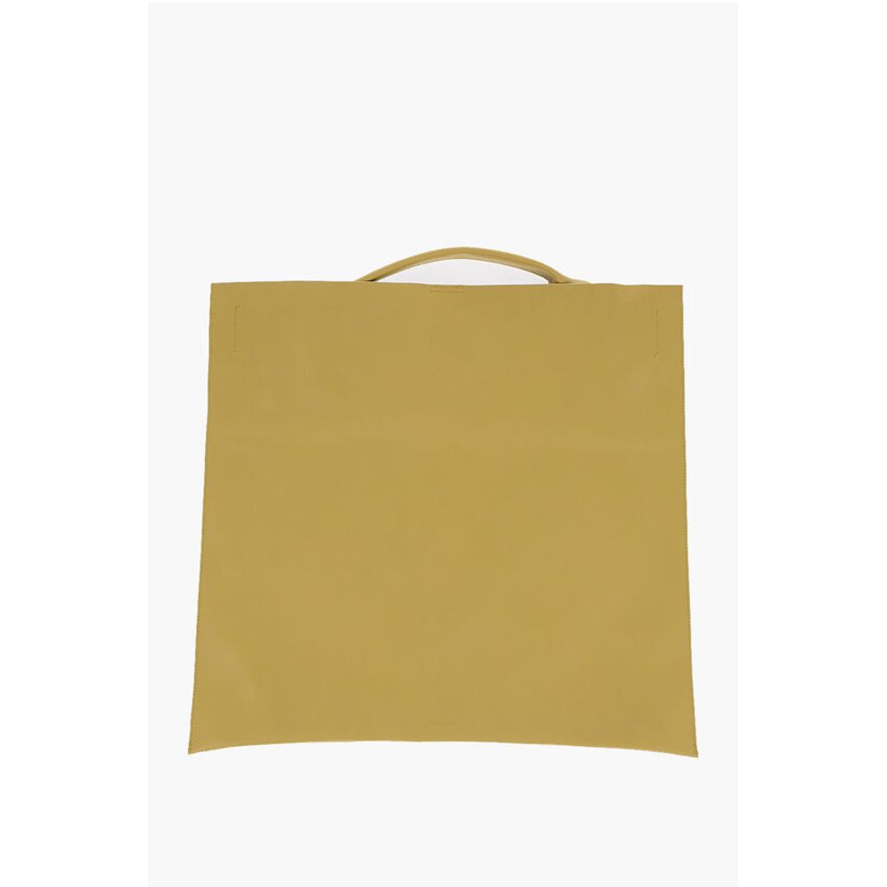Leather Shopping Bag with Inner Pocket