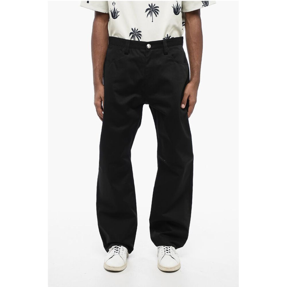 5-Pocket Twill Cotton Pants with Belt Loops