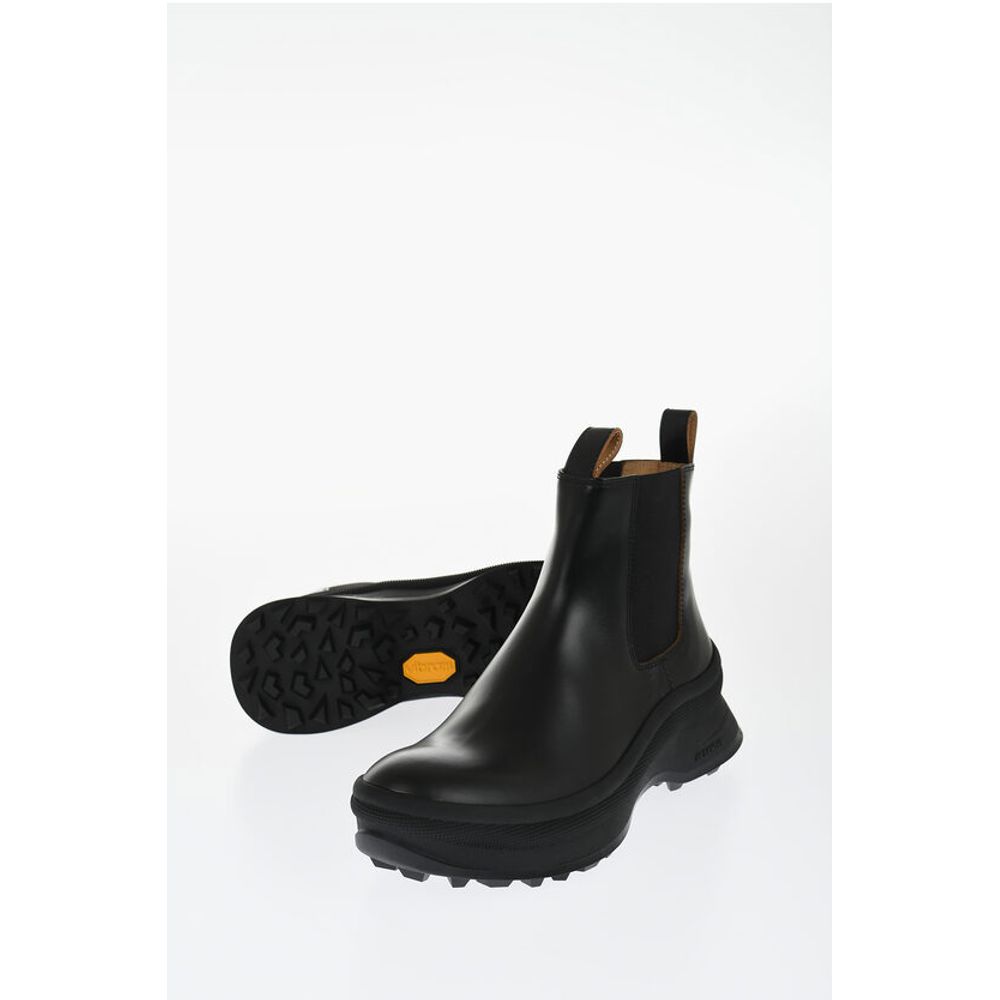 Leather Chelsea Booties with Vibram Sole