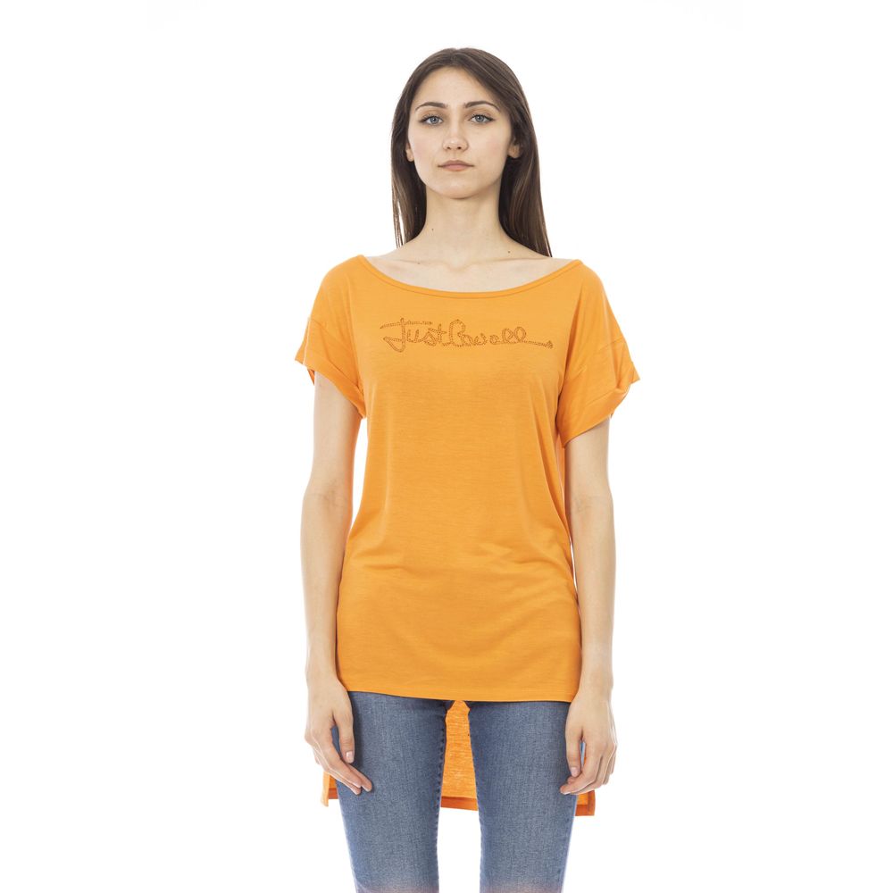 Orange Cotton Women Top
