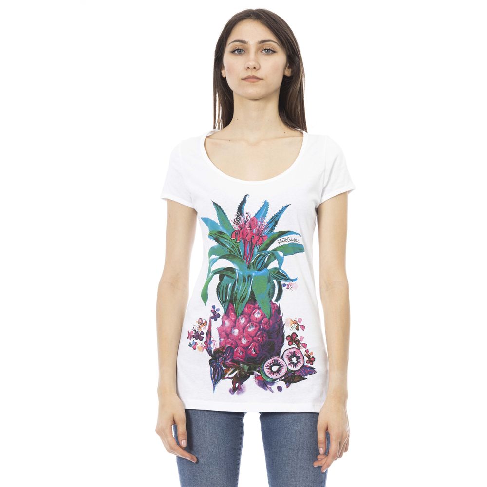 White Cotton Women Top