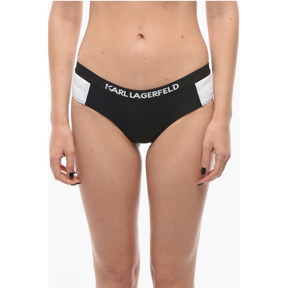 Two-Tone SPORT Bikini Bottom with Logoed Elastic Band on the