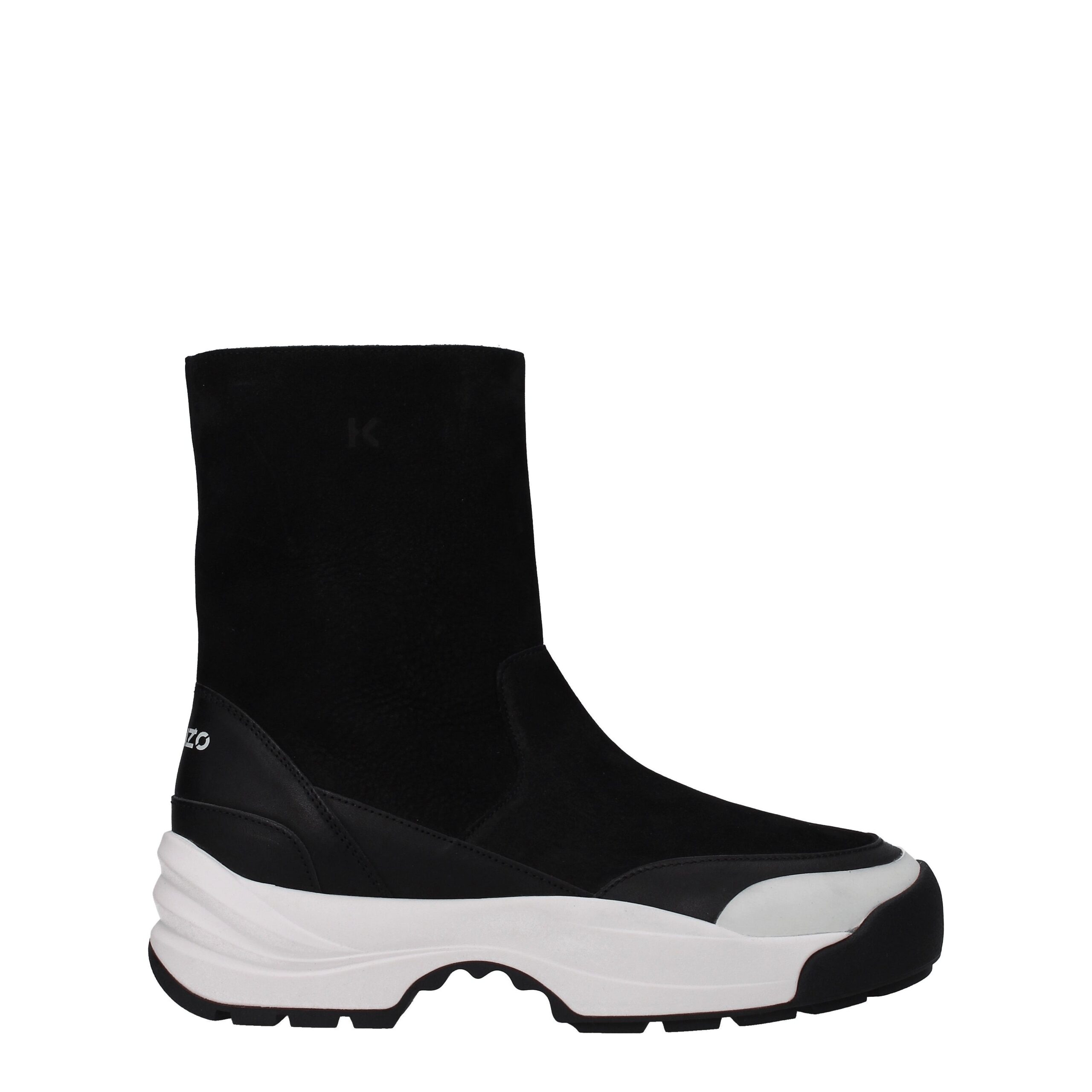 Black Leather Ankle Boots