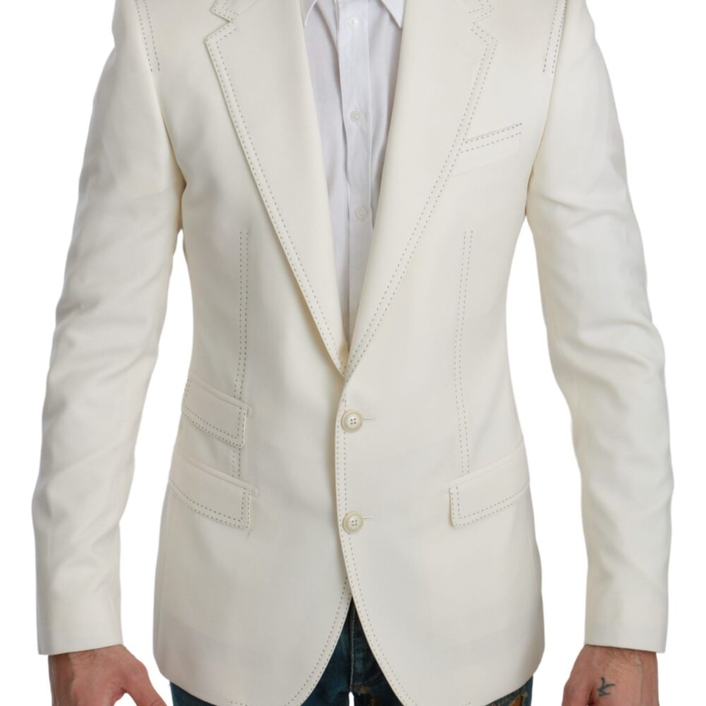 Elegant Slim Fit Virgin Wool Blazer