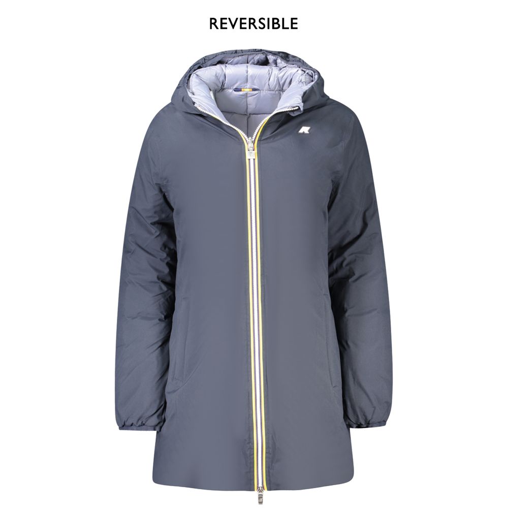 Blue Polyester Jackets & Coat