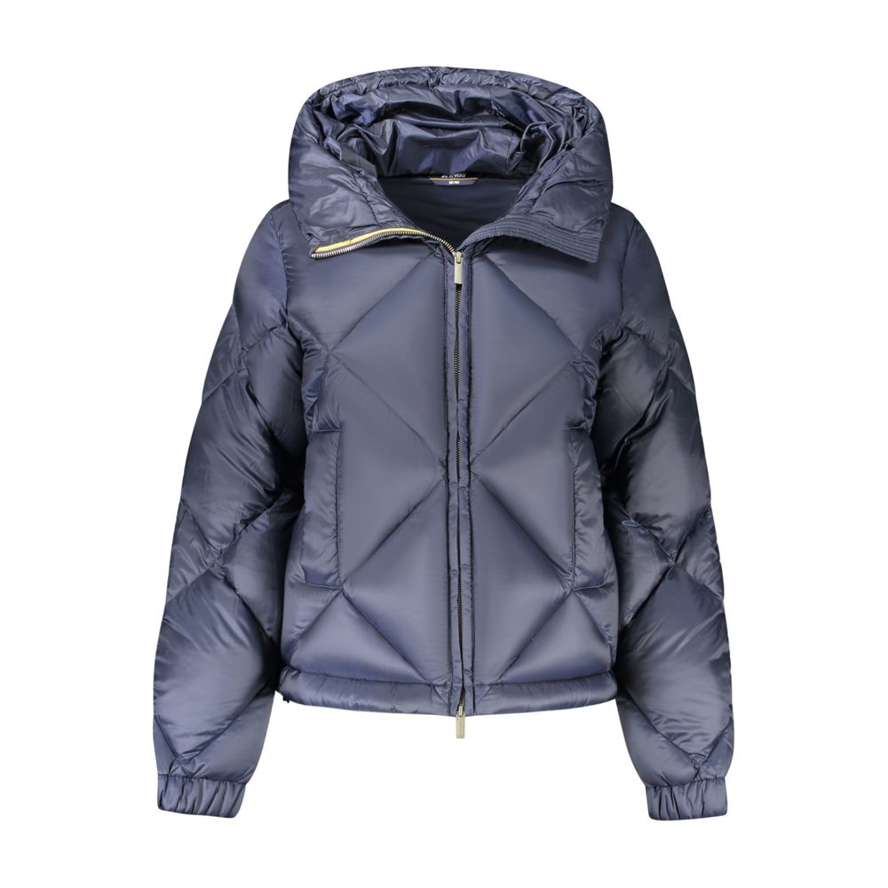 Blue Polyester Jackets & Coat
