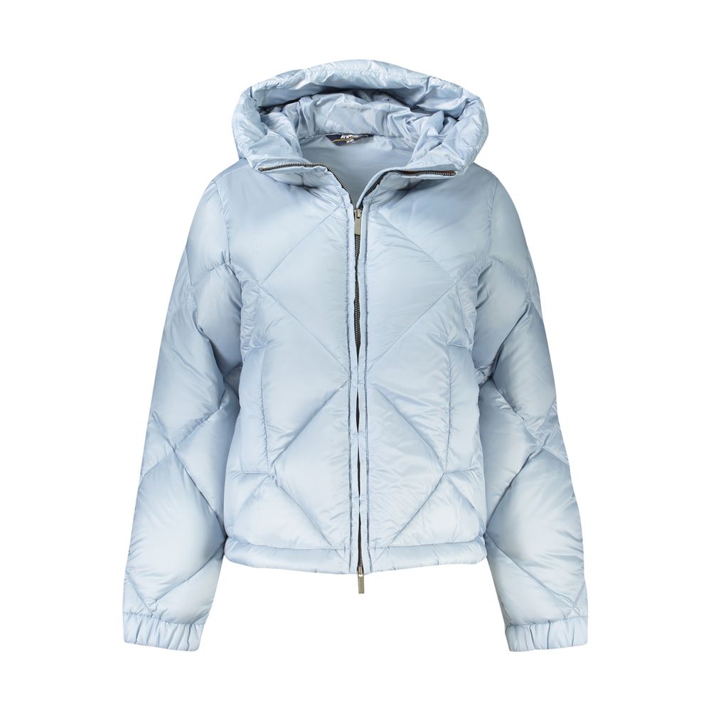 Blue Polyester Jackets & Coat