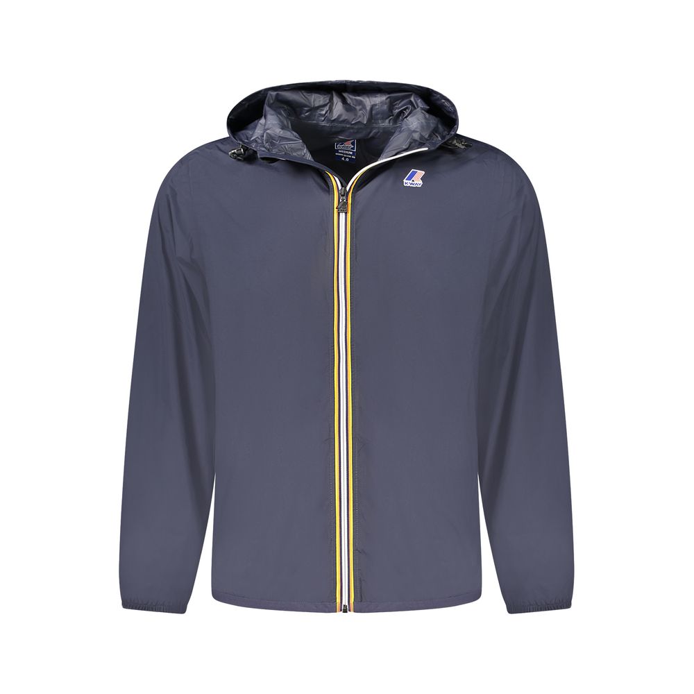 Blue Polyamide Men Jacket