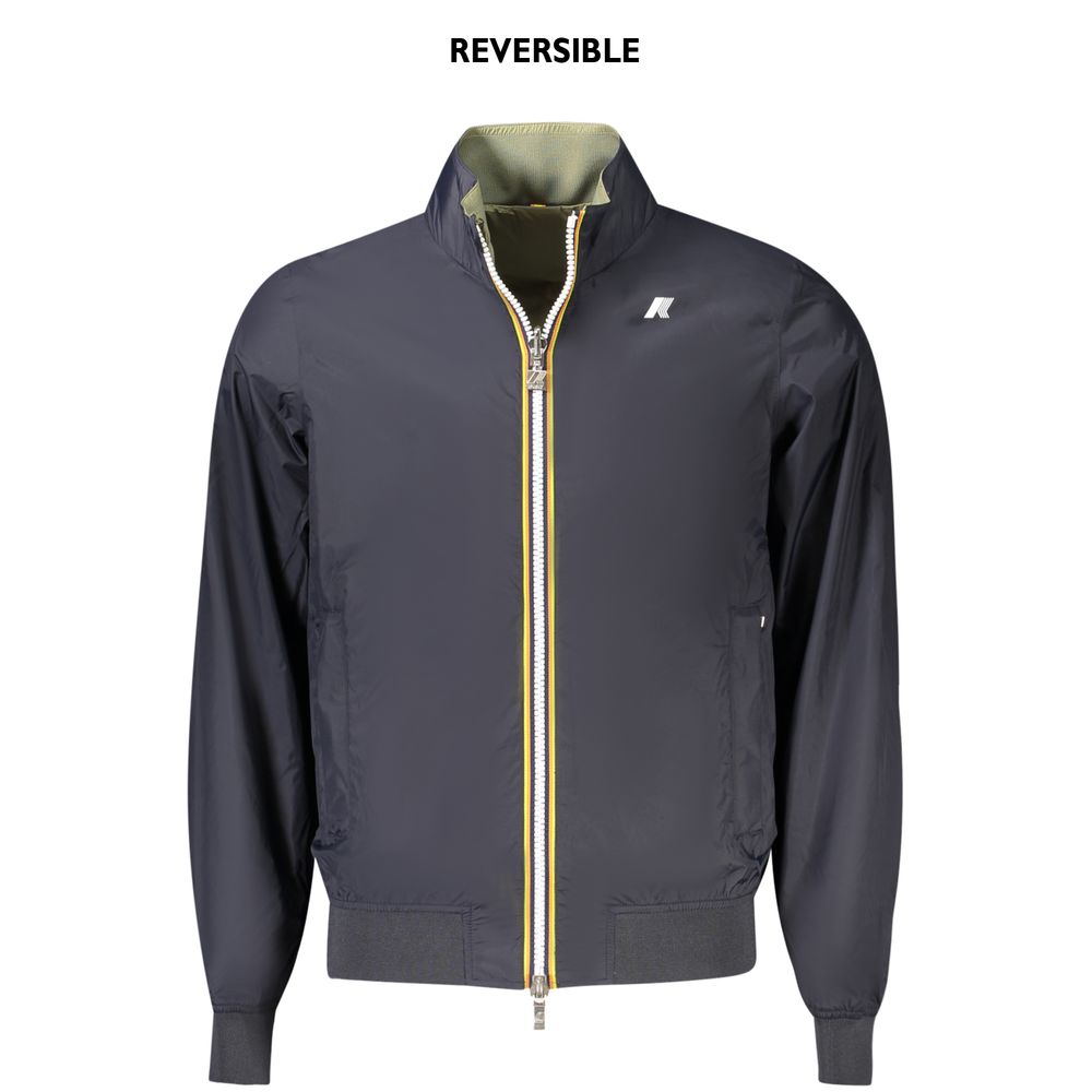 Blue Nylon Men Jacket