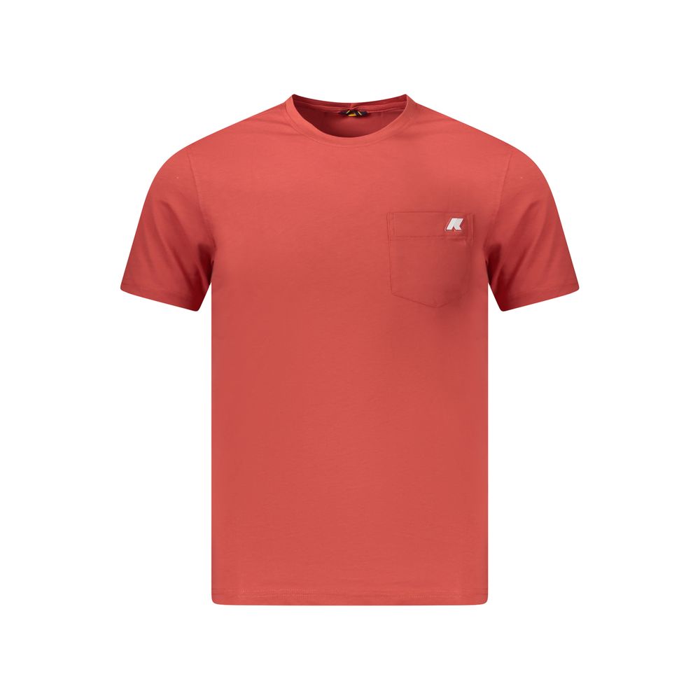 Red Cotton Men T-Shirt