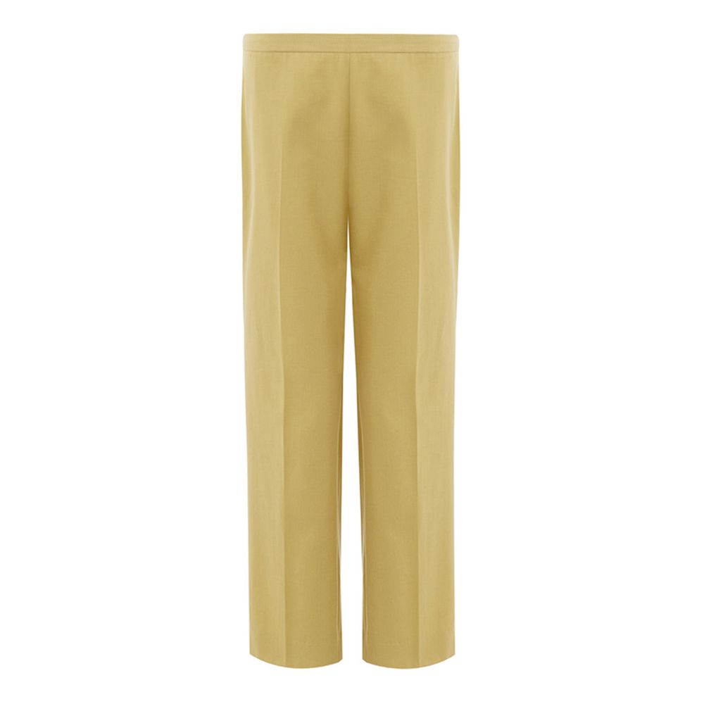 Golden Elegance Cotton Pants