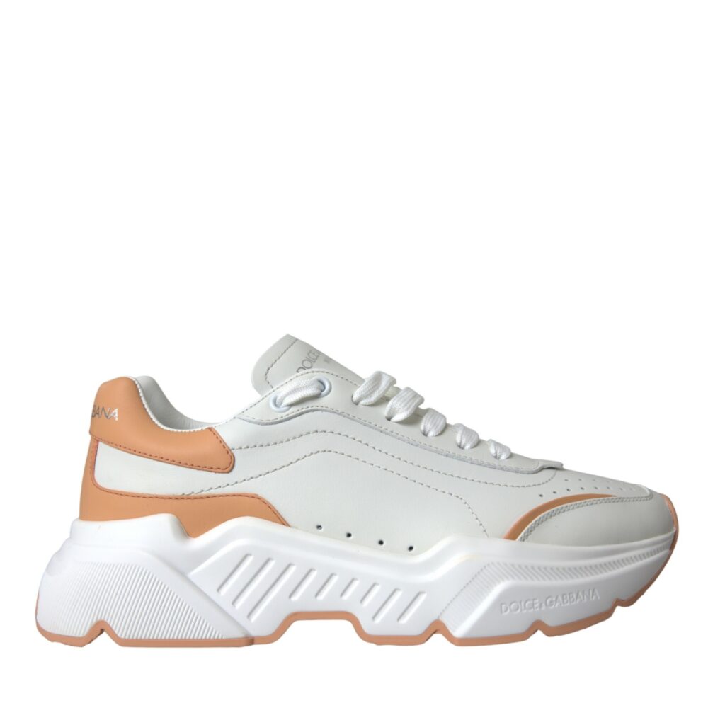 White Peach DAYMASTER Leather Sneakers Shoes