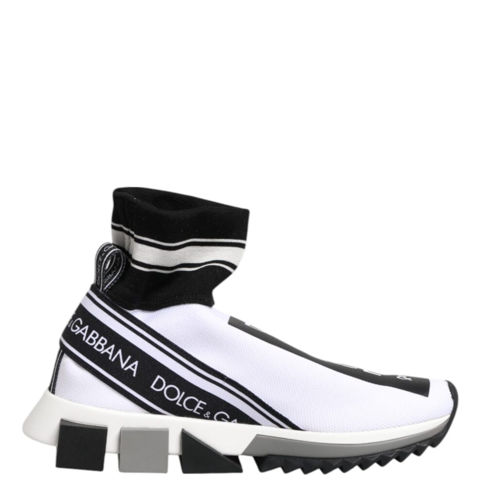 White Black Sorrento Socks Sneakers Shoes