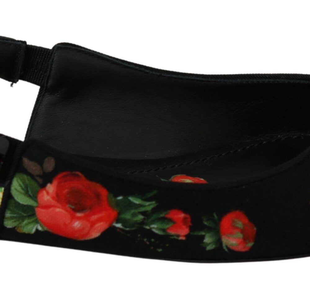 Elegant Crystal-Embellished Floral Flats