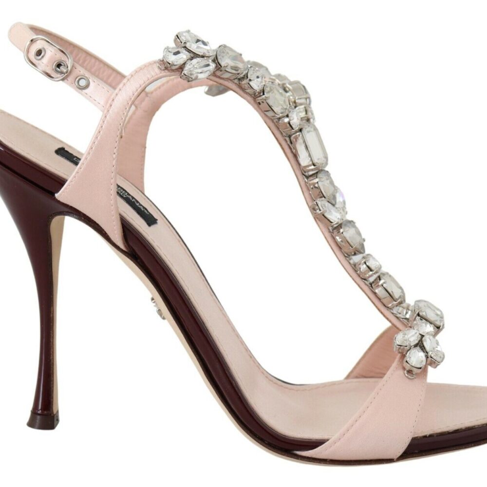 Crystal-Embellished Stiletto Sandals