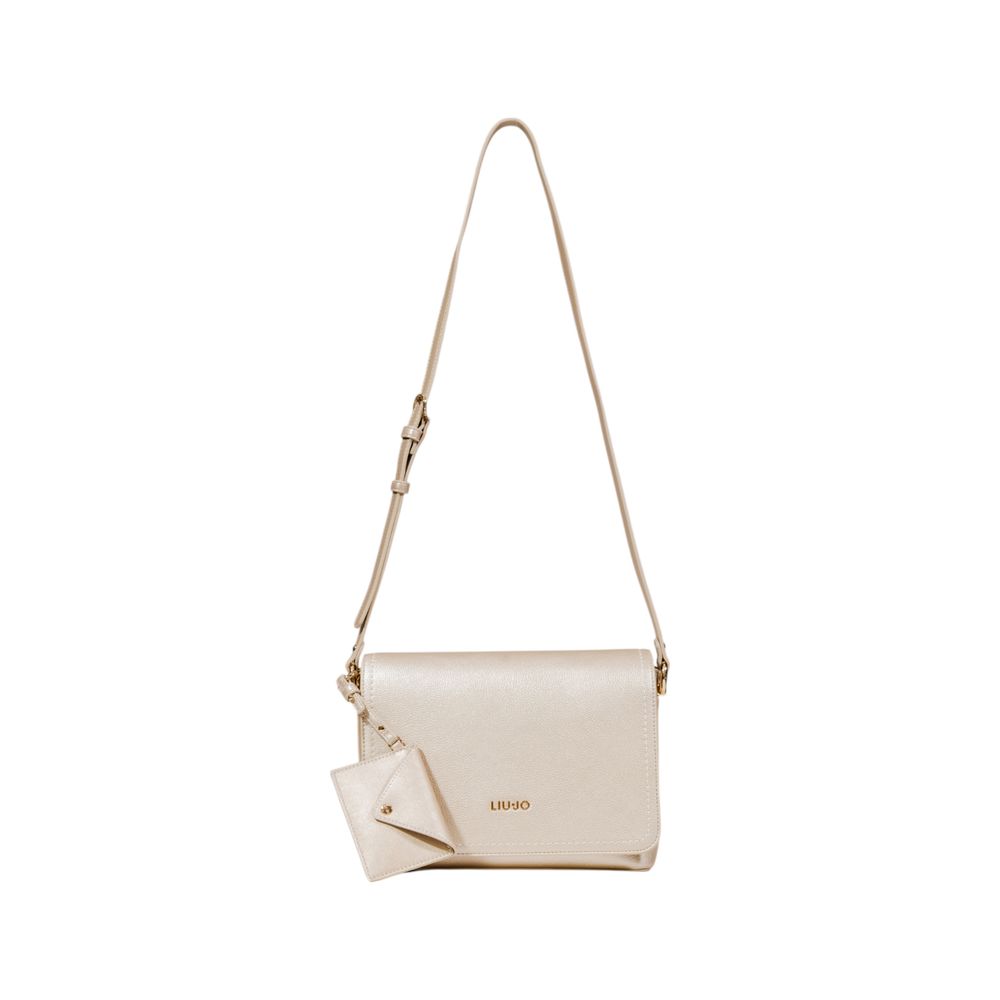 Gold Artificial Leather Handbag