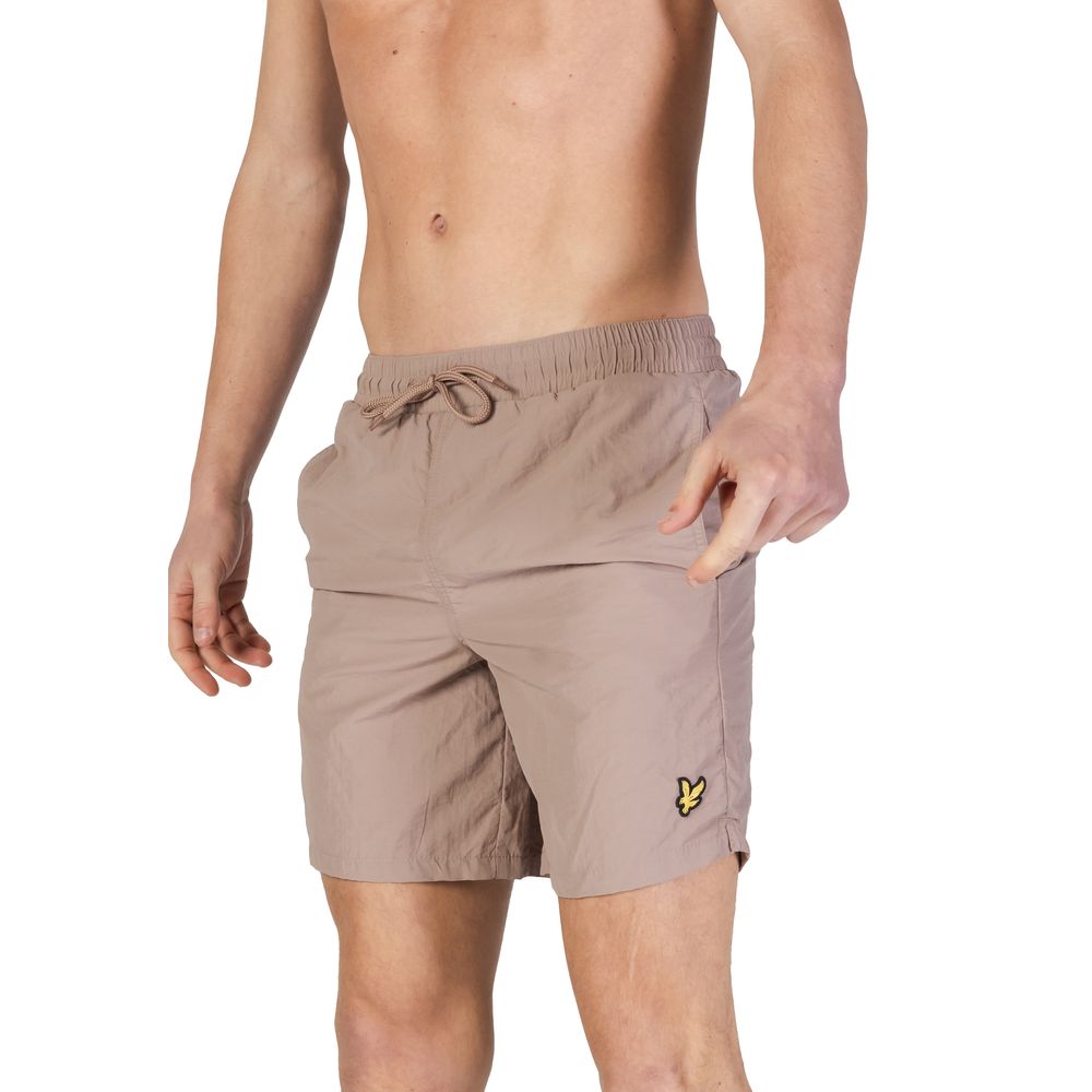 Gray Nylon Swim Short