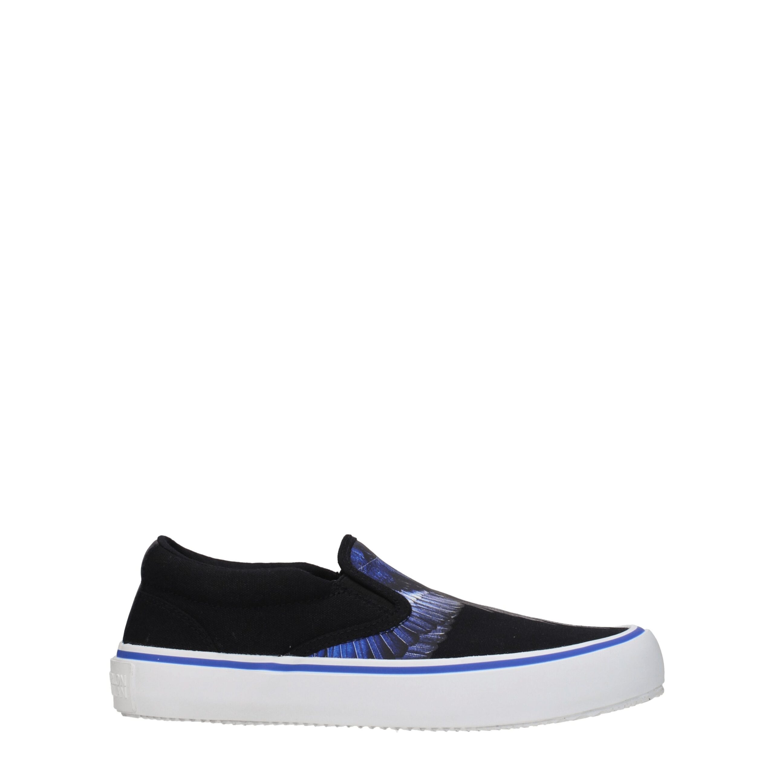 Black Fabric Slip-On Loafers