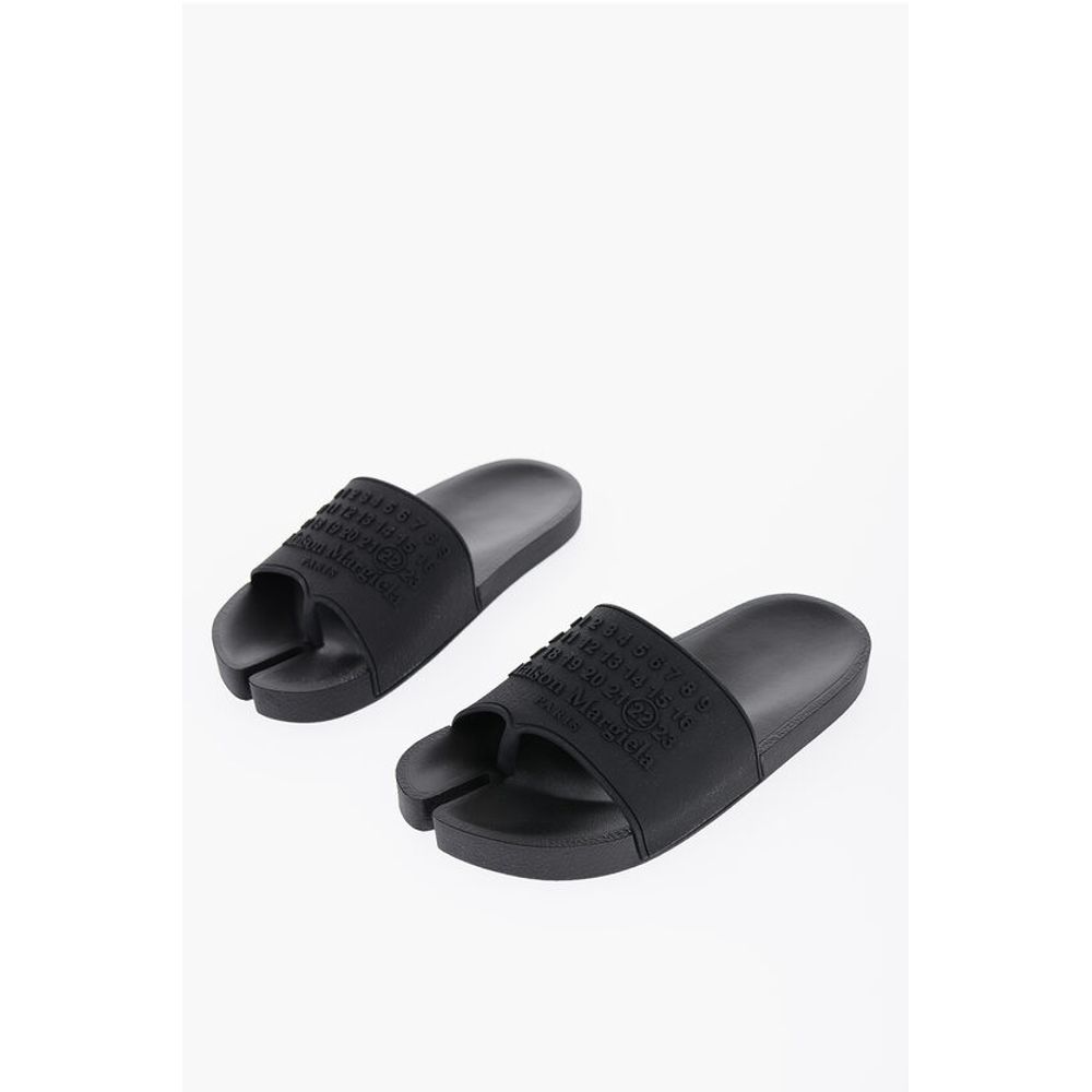 Logoed Tabi Slides