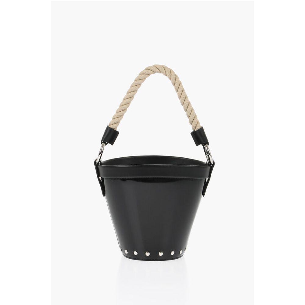 MM11 Patent Letaher Bucket Bag with Removable Strap