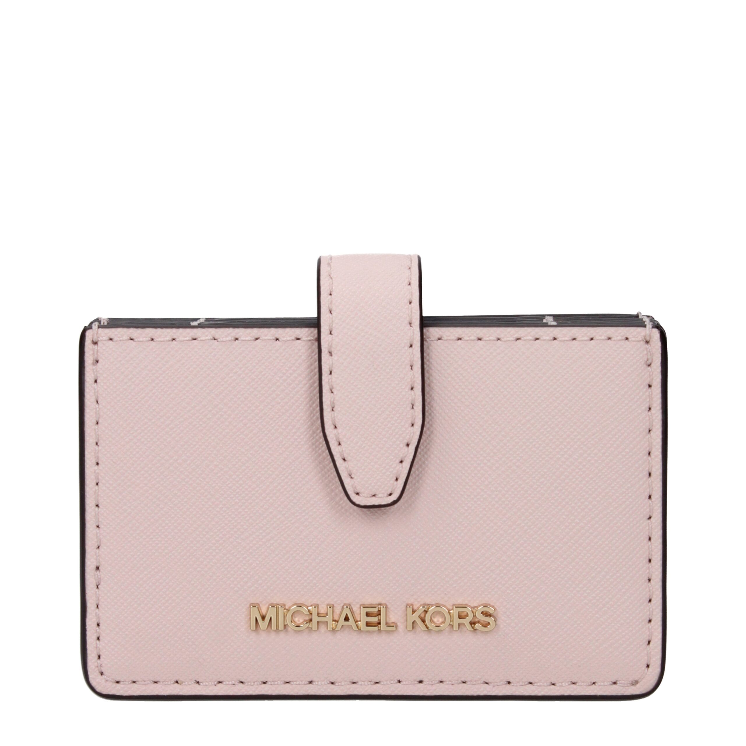 Pink Leather Cardholder