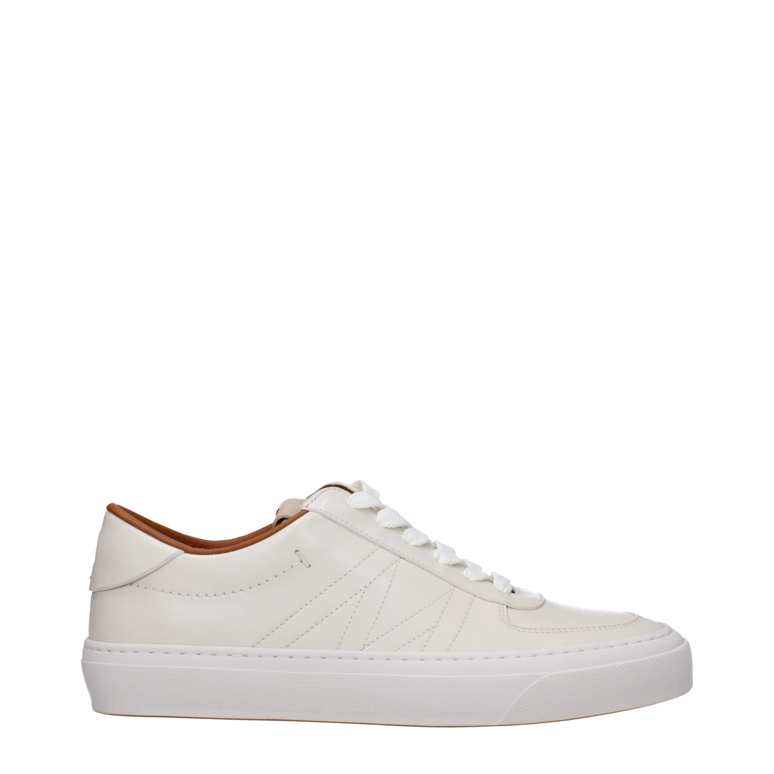 Beige Leather Sneakers