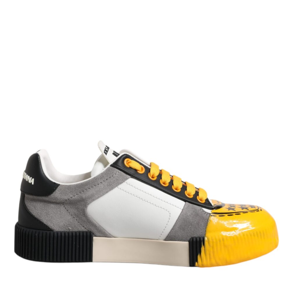 Multicolor Leather DNA Low Top Sneakers Shoes