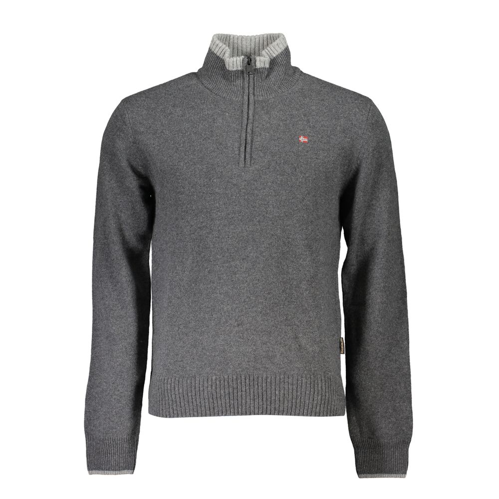 Gray Fabric Sweater