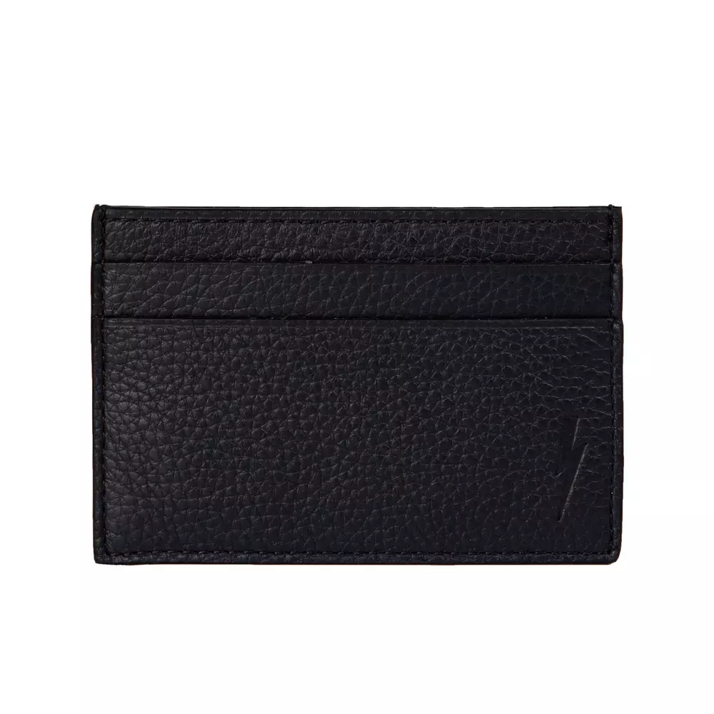 Black Leather Men Cardholder