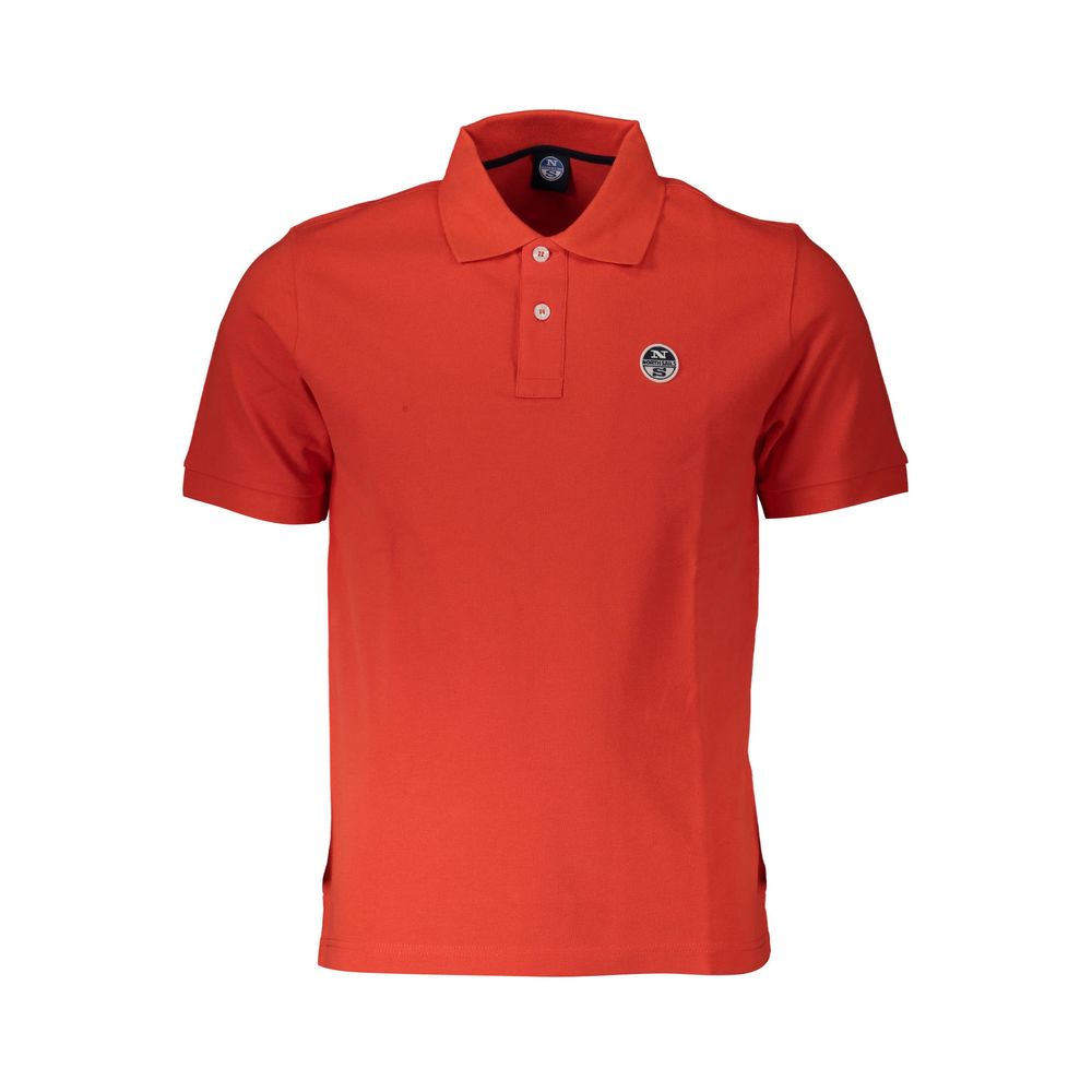 Red Cotton Polo Shirt
