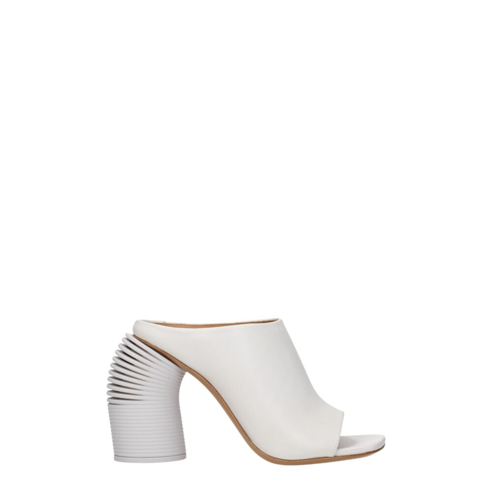 White Leather Platforms