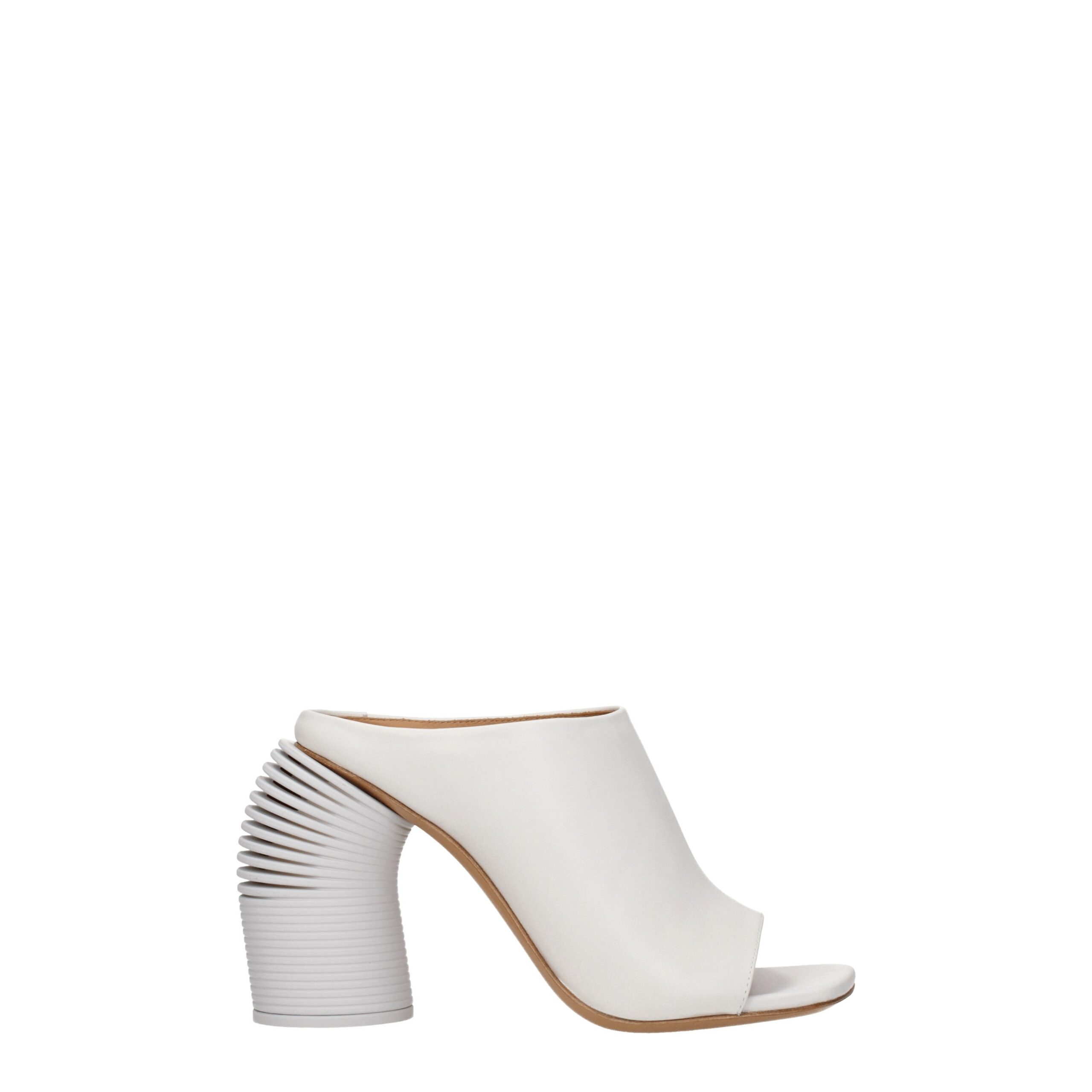 White Leather Platforms