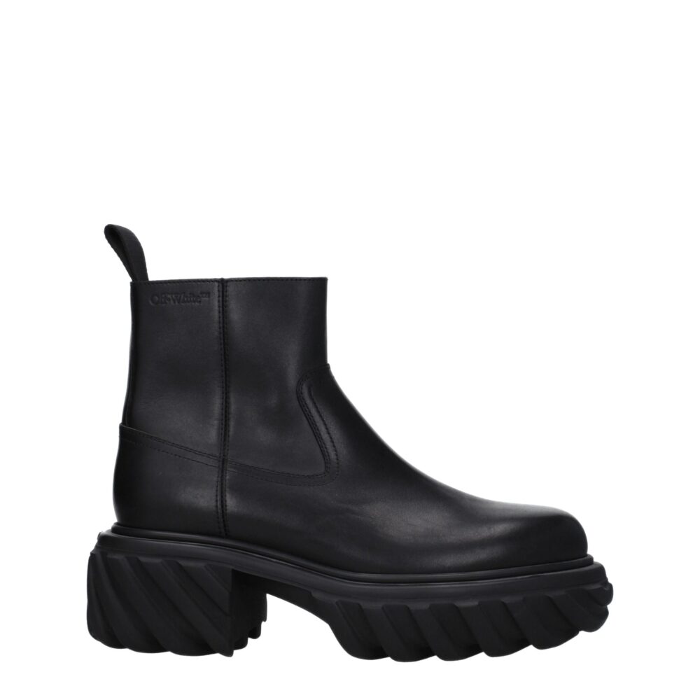 Black Leather Ankle