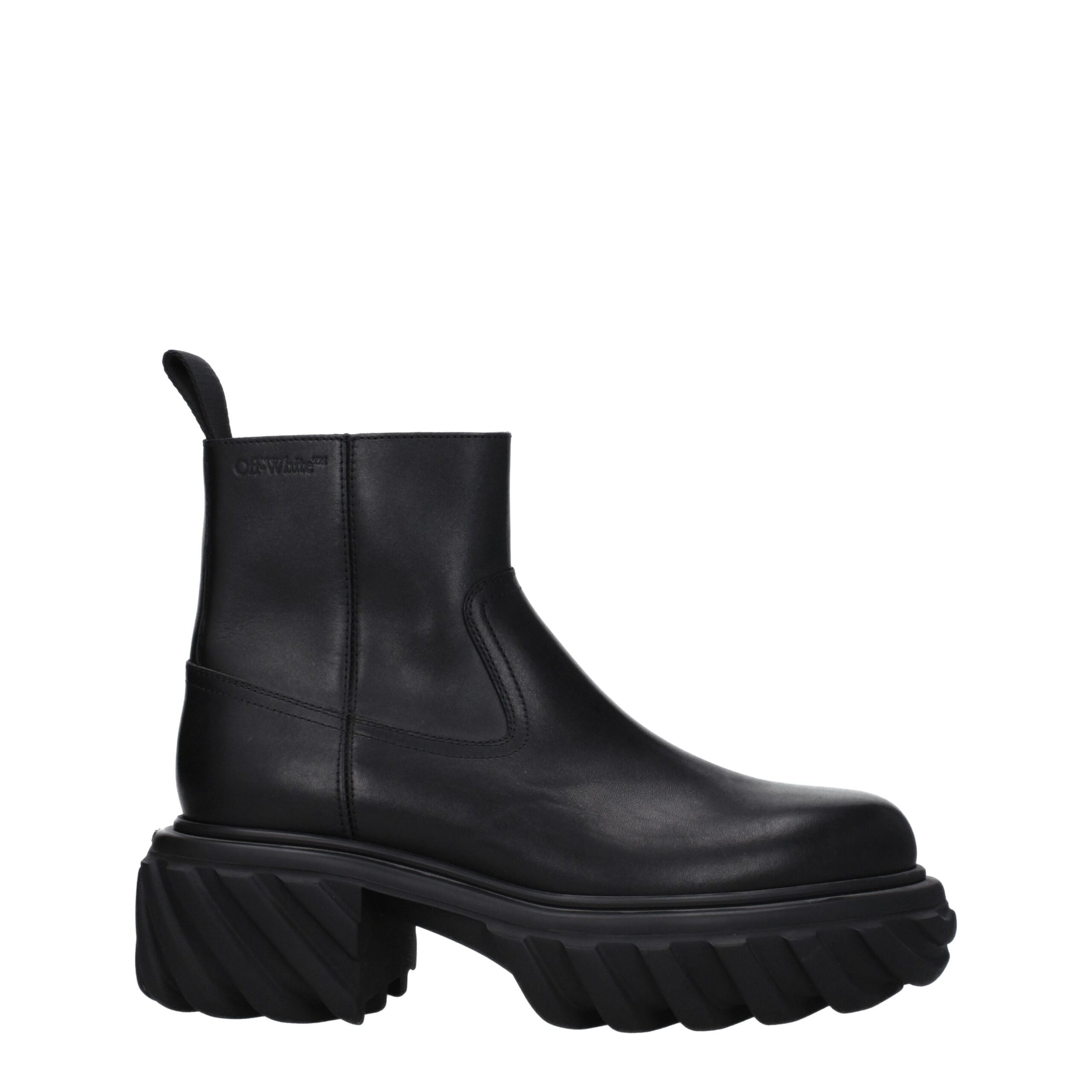 Black Leather Ankle