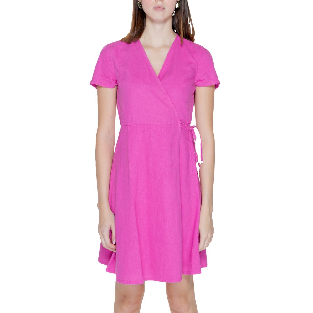 Multicolor Linen Midi