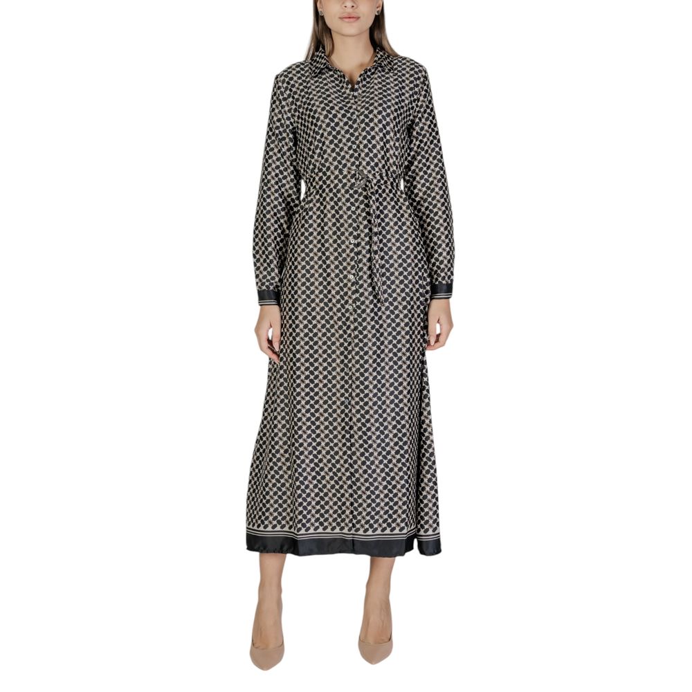 Black Recycled Polyester Long