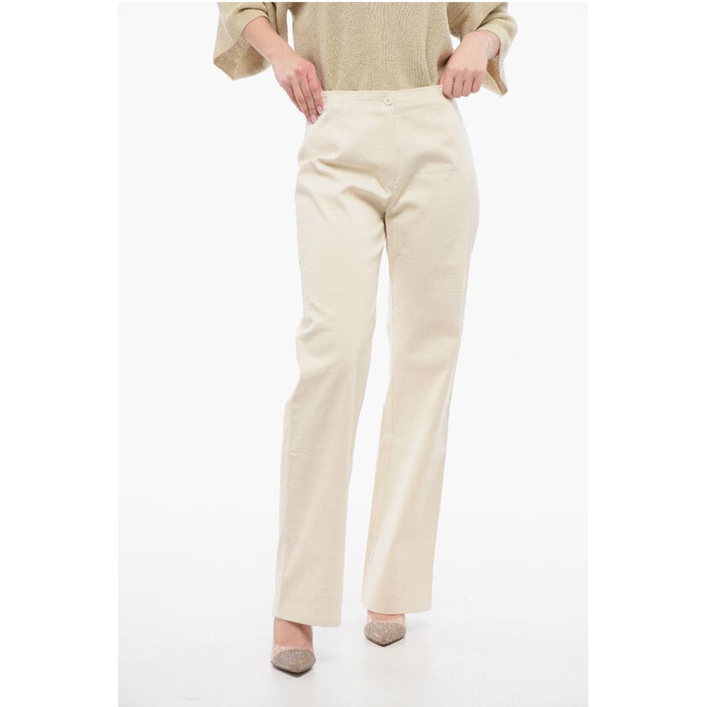 High-Waisted Lightweight Cotton BIKER Pants