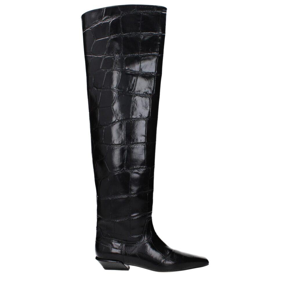 Black Leather Boot