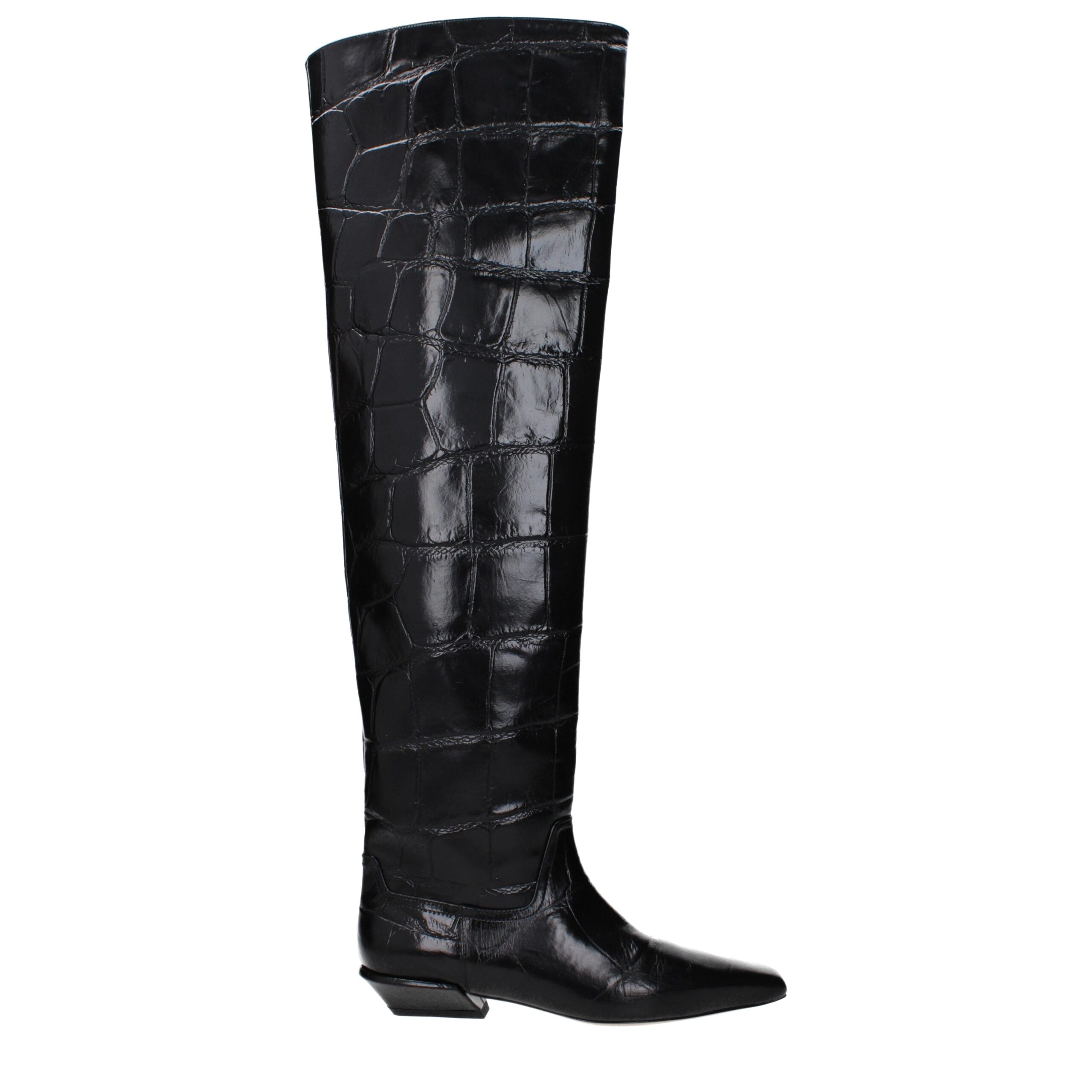 Black Leather Boot