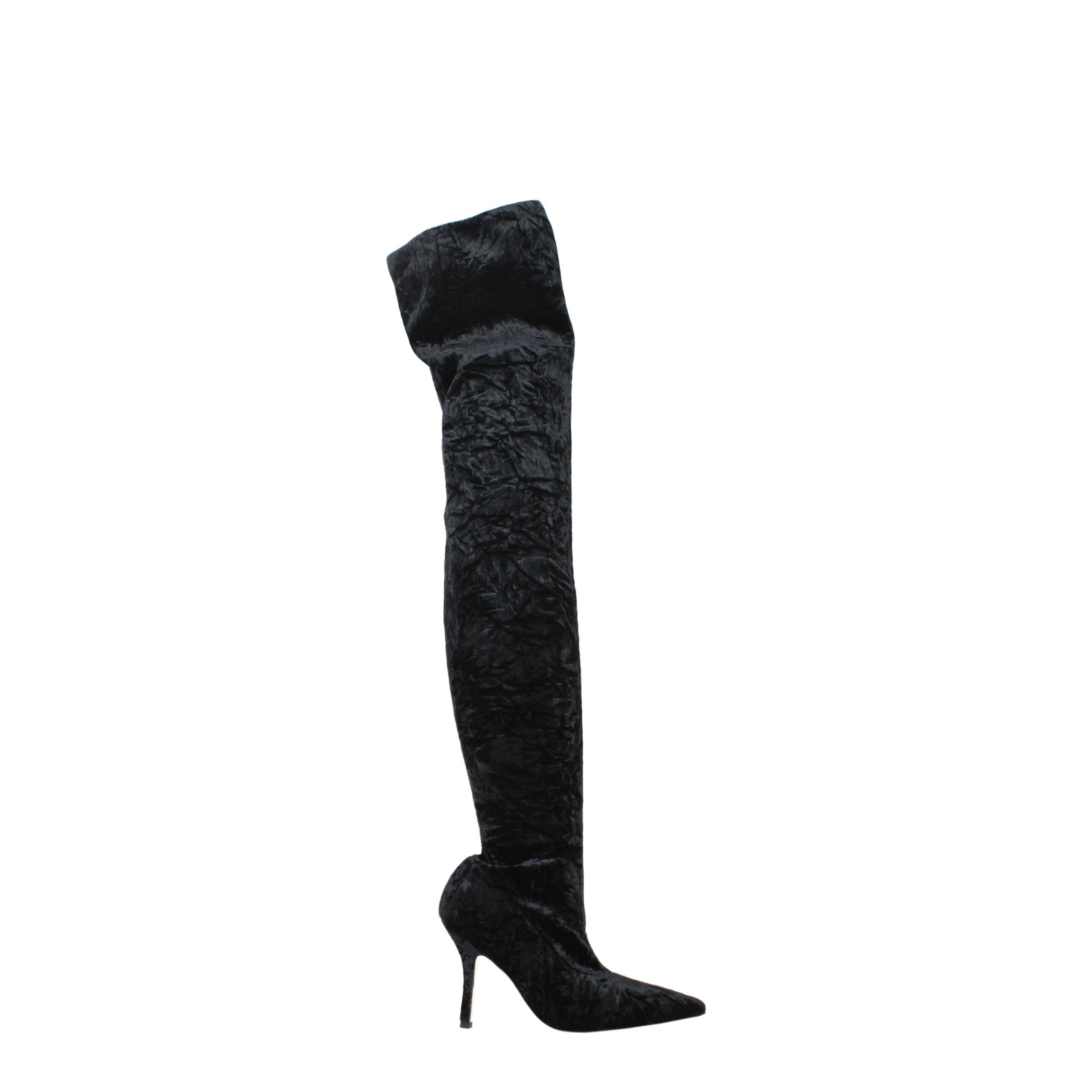 Black Velvet Over The Knee